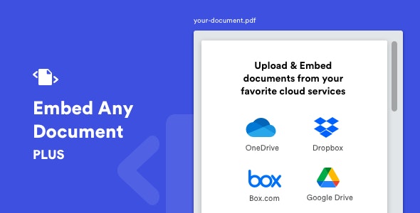 Embed Any Document Plus - WordPress Plugin