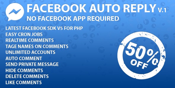 Facebook Auto Reply V.2.0.1 (SAAS Ready)