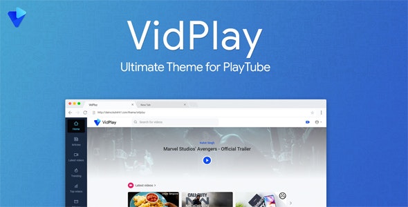 VidPlay - The Ultimate PlayTube Theme
